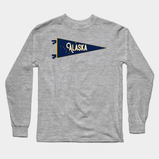 Alaska Flag Pennant Long Sleeve T-Shirt